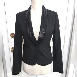 Forever 21 career blazer jacket with sequins lapel sz small NWT